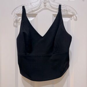 Black Crop Top - Soft, Stretchy